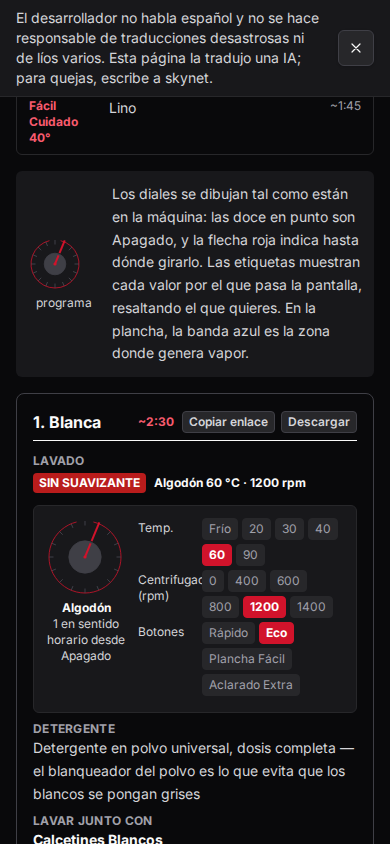 Los botones propios de Download y Copy link de una sola tarjeta
