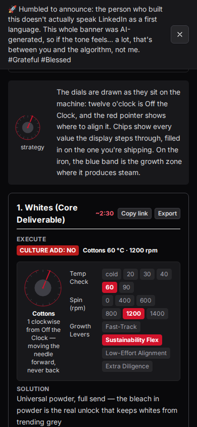 A single card's own Download and Copy link buttons
