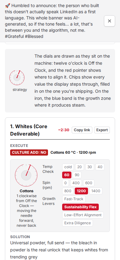A single card's own Download and Copy link buttons